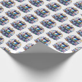 Retro gaming cadeaupapier (Hoek)