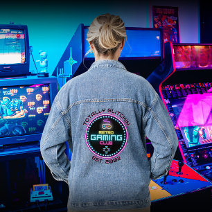 Retro Gaming Club Ronde Denim Jas Jacket