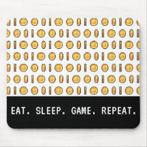 Retro Gaming Coins Pixel Pattern