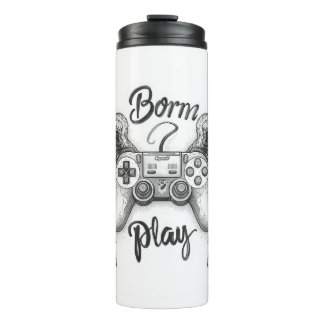 "Retro gaming controller with angel wings Thermosbeker