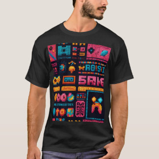 Retro Gaming: een gepixeld paradijs T-shirt