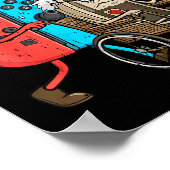 Retro Gaming Funny Gamer Controller 80s Respect Yo Poster (Hoek)