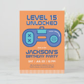 Retro Gaming Gamer Boy Video Game Player Birthday Kaart (Staand voorkant)