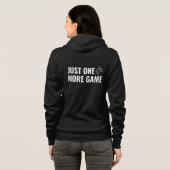 Retro Gaming Hoodie - Zwart - Nog één spel (Achterkant volledig)