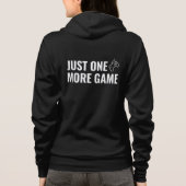 Retro Gaming Hoodie - Zwart - Nog één spel (Achterkant)