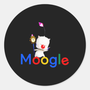 Retro Gaming Kawaii Videogame Google Kupo Gamer 2 Ronde Sticker
