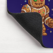 Retro Gaming Kerstmis | Pixel Art Kerststol Muismat (Hoek)