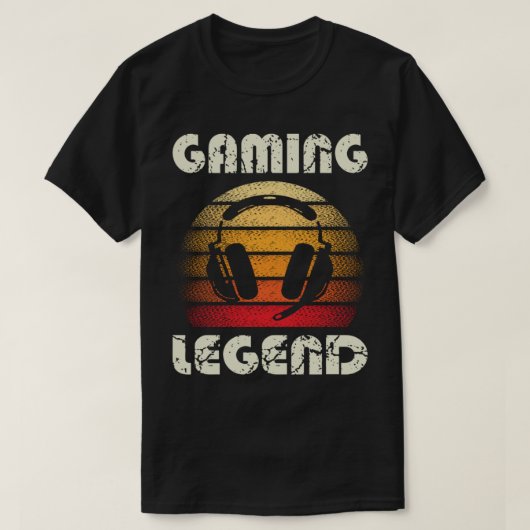 Retro Gaming Legend Design T-shirt (Design voorkant)