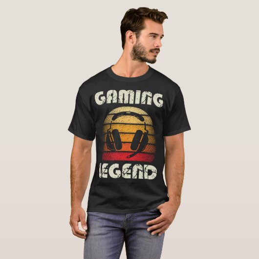 Retro Gaming Legend Design T-shirt (Voorkant volledig)