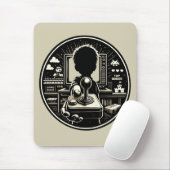 Retro Gaming muismat Joystick Kunst (Met muis)