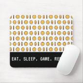 Retro Gaming Munten Pixel Patroon Muismat (Met muis)