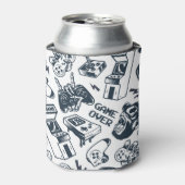 Retro gaming patroon. blikjeskoeler (Blikje Voorkant)