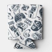 Retro gaming patroon. blikjeskoeler (Achterkant)