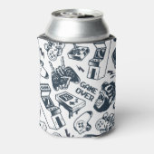 Retro gaming patroon. blikjeskoeler (Blikje Achterkant)