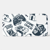 Retro gaming  patroon. Case-Mate iPhone case (Achterkant (horizontaal))