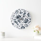 Retro gaming patroon. grote klok (Huis)