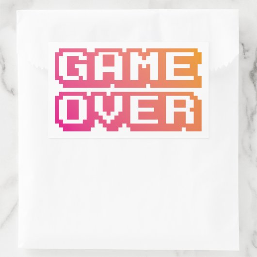 Retro Gaming Pixel Font Stickers (Tas)