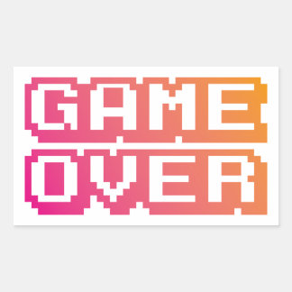 Retro Gaming Pixel Font Stickers