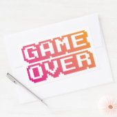 Retro Gaming Pixel Font Stickers (Envelop)