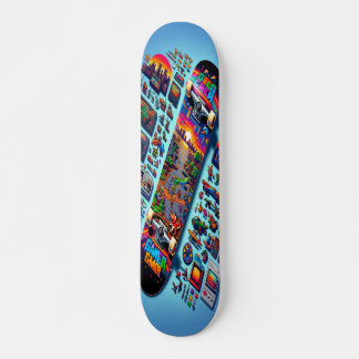 Retro gaming revival persoonlijk skateboard