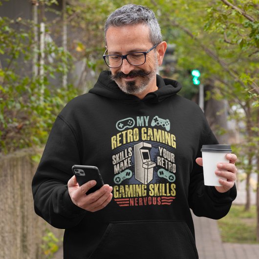 Retro Gaming Skills Flex -  Gamer Hoodie