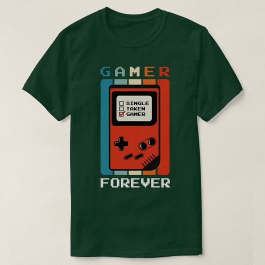 Retro gaming valentijnen valentijnsdag geschenken t-shirt (Design voorkant)