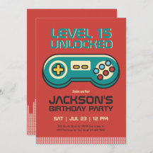 Retro Gaming Video Game Player Gamer Boy Birthday