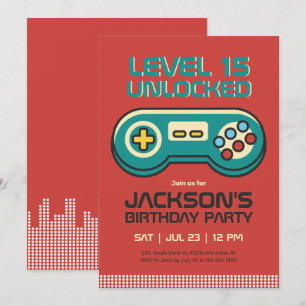 Retro Gaming Video Game Player Gamer Boy Birthday Kaart