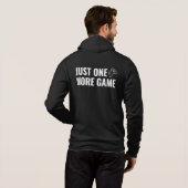 Retro Gaming Zipper - Zwart - Nog één spel Hoodie (Achterkant volledig)