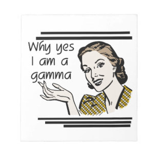 Retro Gamma Geschenken Notitieblok