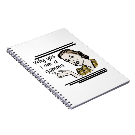 Retro Gamma Geschenken Notitieboek (Rechterzijde)