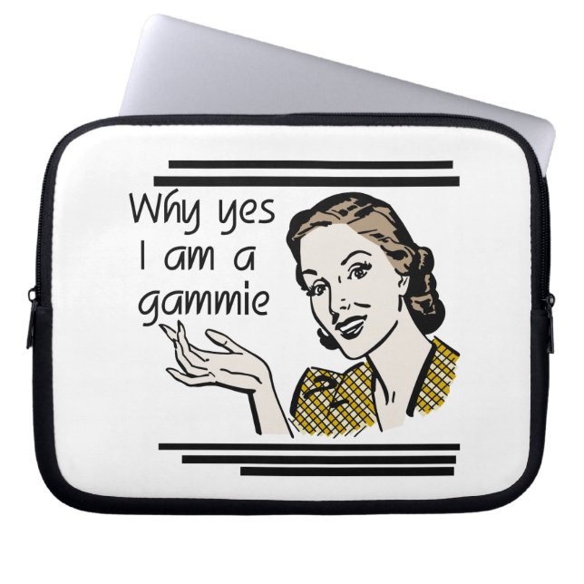Retro Gammie Cadeaus Laptop Sleeve (Voorkant)