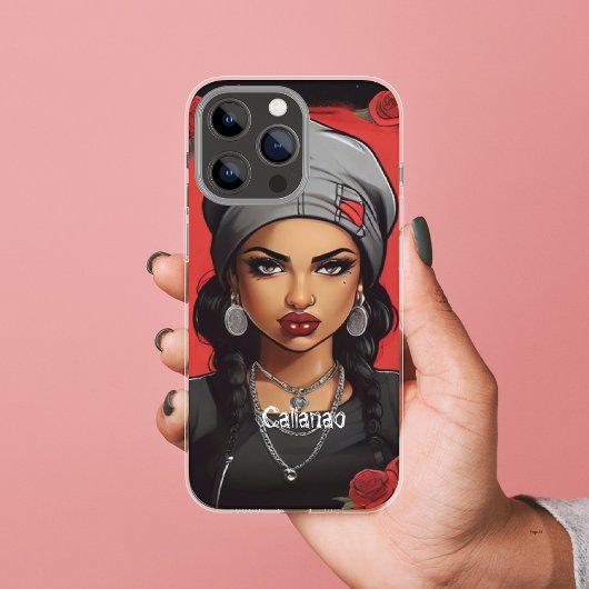 Retro Gangster Meisje Gepersonaliseerde Street Sty Case-Mate iPhone Case