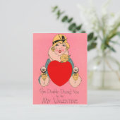 Retro Gangster Valentijn Kaart (Staand voorkant)