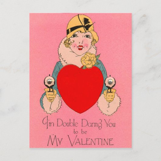Retro Gangster Valentijn Kaart (Voorkant)