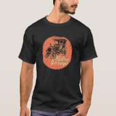 Retro Garage. Grootvaders Dag Cadeau. T-shirt (Voorkant)