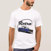 Retro Garage Impala Blue T-shirt (Voorkant)
