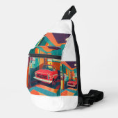 "Retro Garage Vibes" Sling Bag (Rechterhoek)