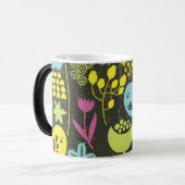 Retro Garden Birds Mug Magische Mok (Voorkant links)