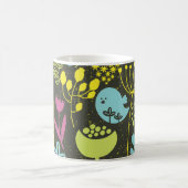 Retro Garden Birds Mug Magische Mok (Center)