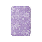 Retro Garden Cheerful Floral Pattern Lavender Badmat (Voorkant Verticaal)