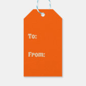 Retro Garden Floral 60s 70s Patroon Cadeaulabel (Achterkant)