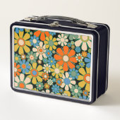 Retro Garden Flowers 60s 70s Floral Pattern (Voorkant)