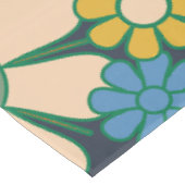 Retro Garden Flowers 60s 70s Floral Pattern Tafelkleed (Gekanteld)