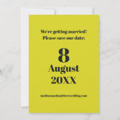 Retro Garden Flowers 60s 70s Floral Save The Date (Achterkant)