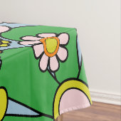 Retro Garden Flowers 60s 70s lentepatroon Tafelkleed (Voorbeeld)