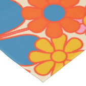 Retro Garden Flowers Colorful 60s 70s Floral Tafelkleed (Gekanteld)