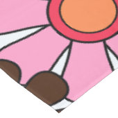 Retro Garden Flowers Groovy 60s 70s Floral Pattern Tafelkleed (Gekanteld)