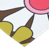 Retro Garden Flowers Groovy 60s Floral Pattern Tafelkleed (Gekanteld)