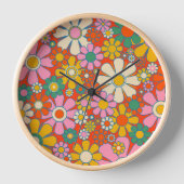 Retro Garden Groovy 60s 70s Floral Pattern (Voorkant)